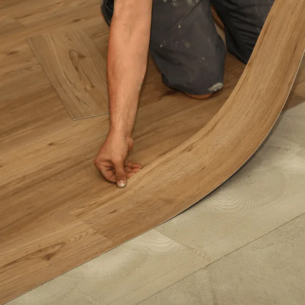 What goes into a laminate floor