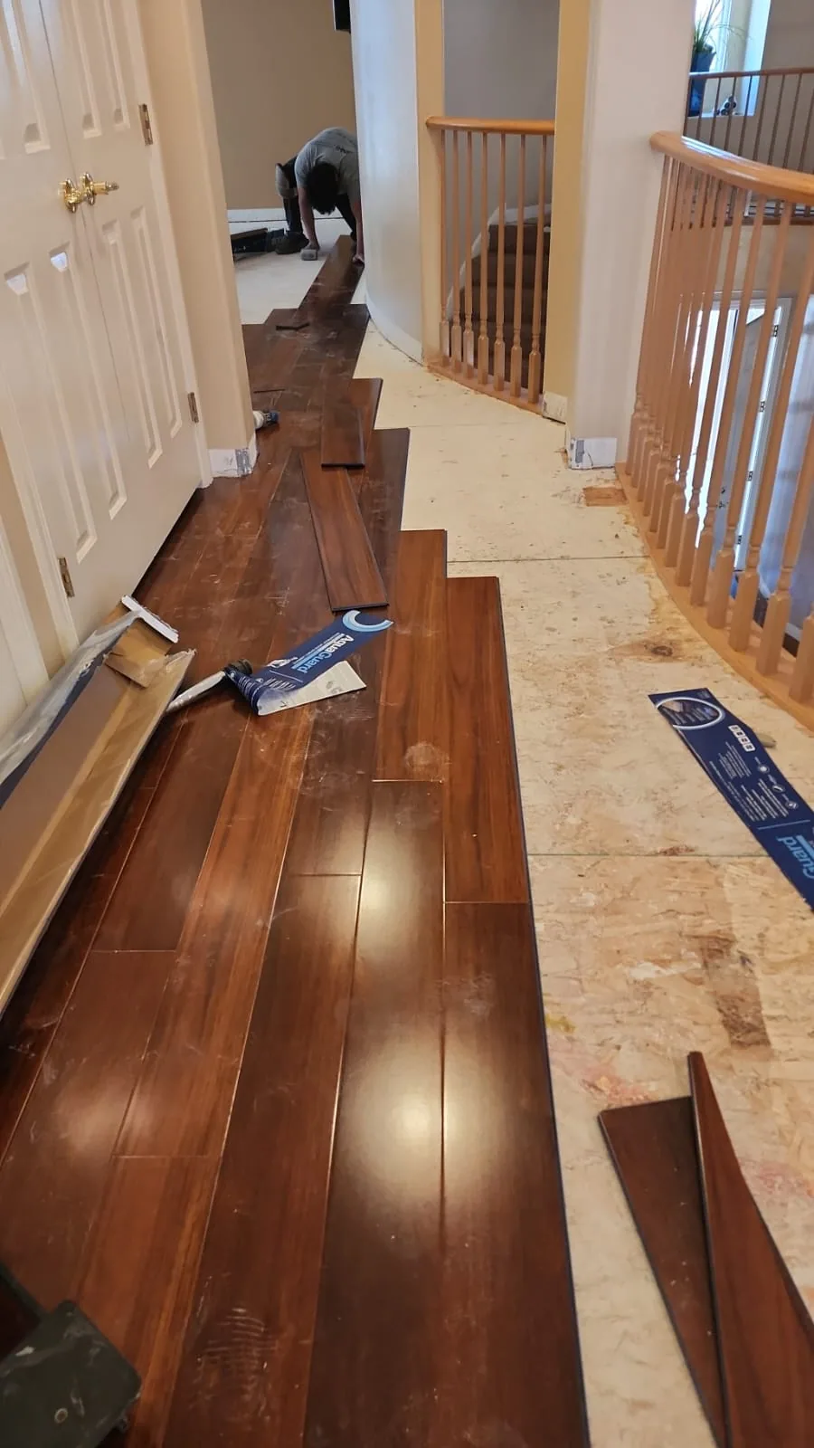 Camellia project flooring installation